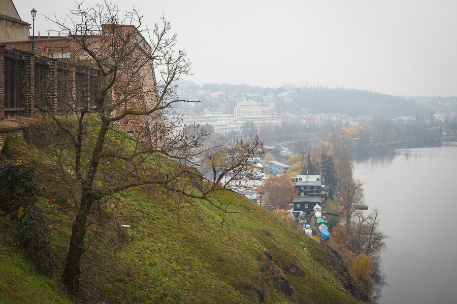 Влтава, вид с Вышеграда, Прага 2012