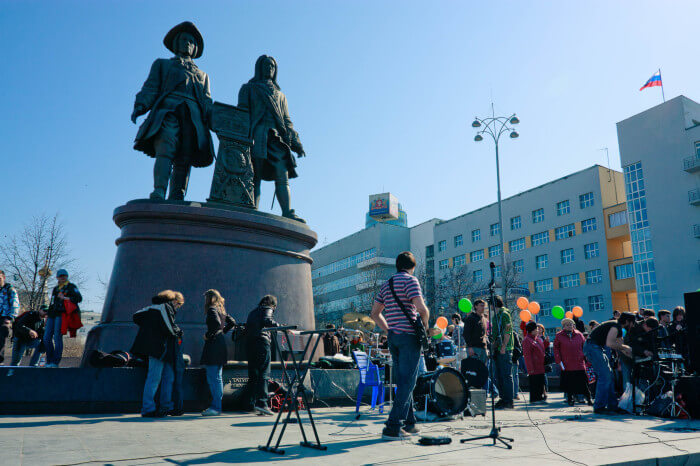 Митинг в защиту фонтана «Каменный цветок», Екатеринбург, Дмитрий Афонин, 2010