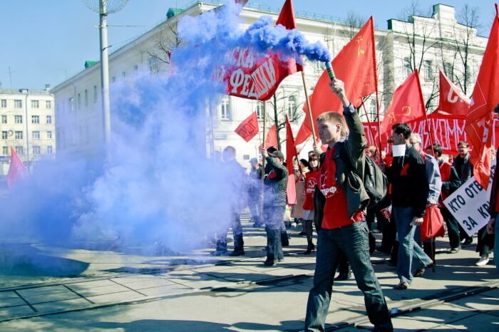 Первомайская демонстрация, Екатеринбург 2010, Дмитрий Афонин