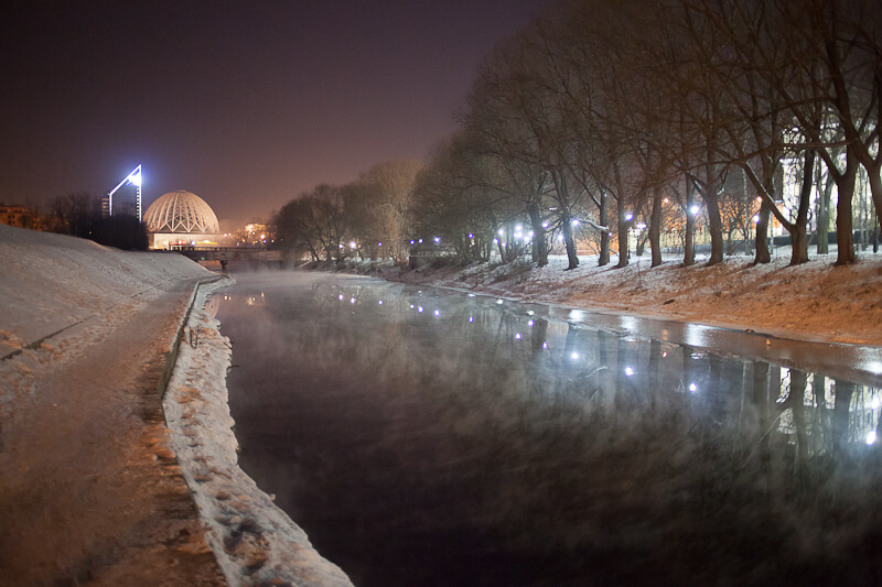 Winter night near Iset river, Дмитрий Афонин, 2012