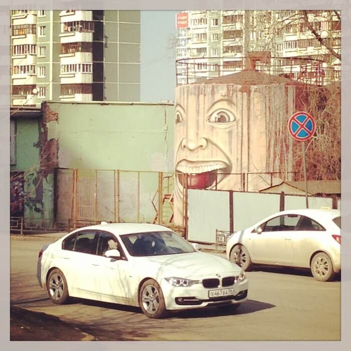 Жестяная голова. Стритарт. Екатеринбург, апрель 2013